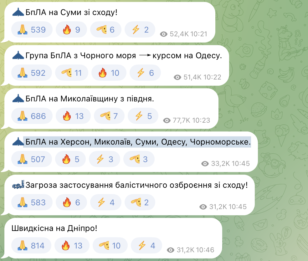 Росія атакує Харків, Одесу та інші міста напередодні путінського "перемирʼя"